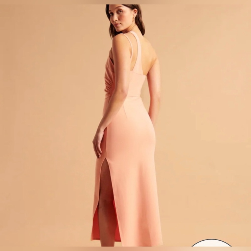 NWT Abercrombie and Fitch Asymmetrical Ruched Maxi Dress